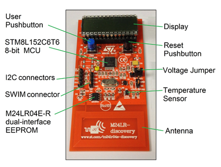 STMicroelectronics M24LR card STMicroelectronics M24LR card